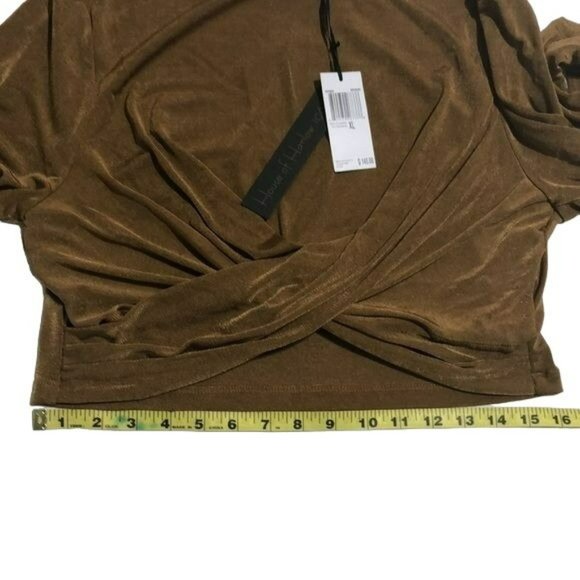 House of Harlow 1960 House of Harlow 1960 XL Brown Polyester Crop Top - Picture 9 of 10